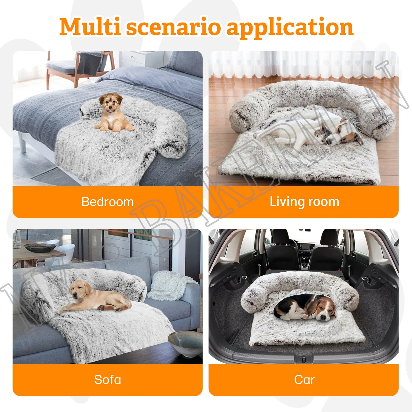 Cozy and Washable Dog Bed Sofa - The Perfect Warm Nest for Large Dogs & Cats!