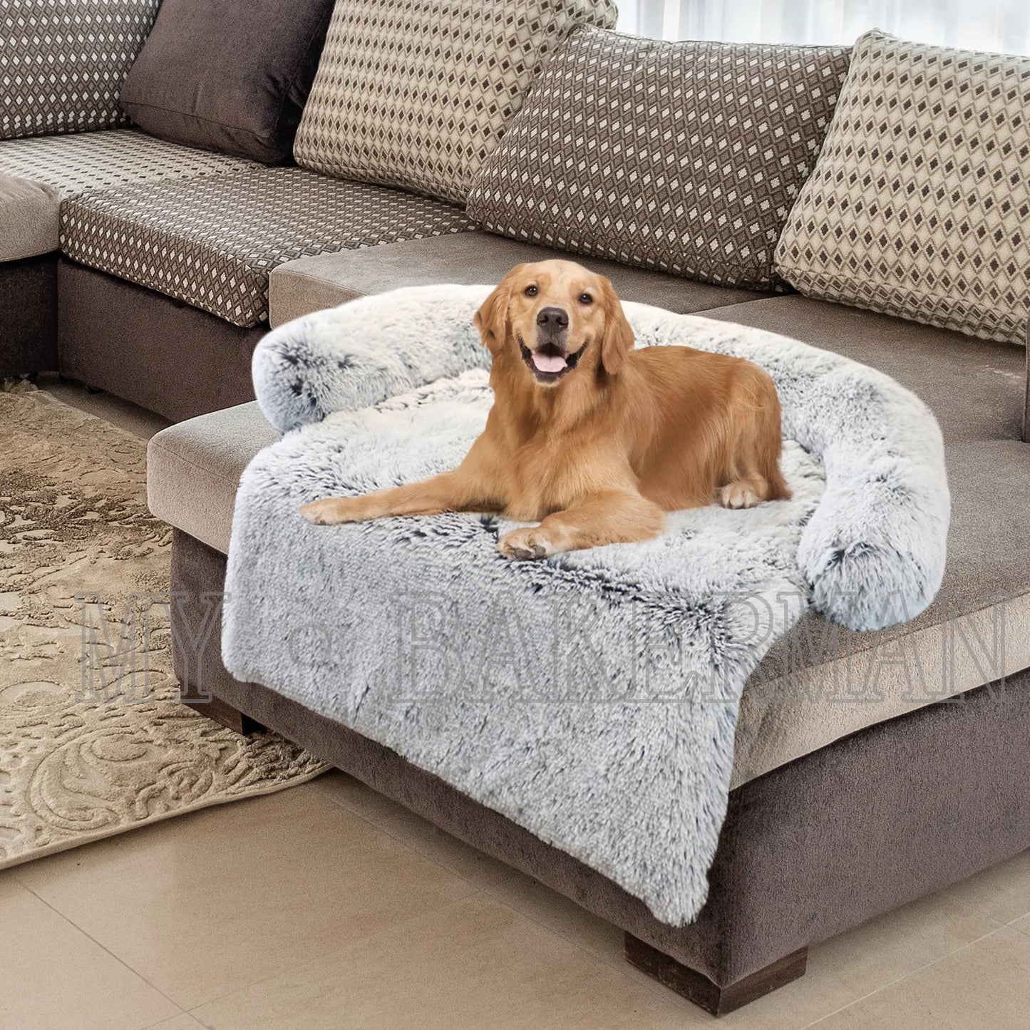 Cozy and Washable Dog Bed Sofa - The Perfect Warm Nest for Large Dogs & Cats!