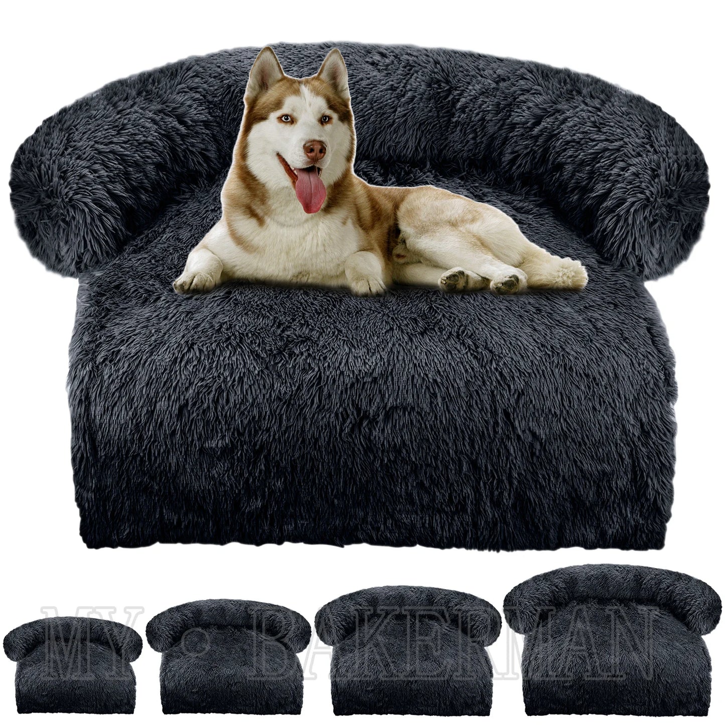 Cozy and Washable Dog Bed Sofa - The Perfect Warm Nest for Large Dogs & Cats!