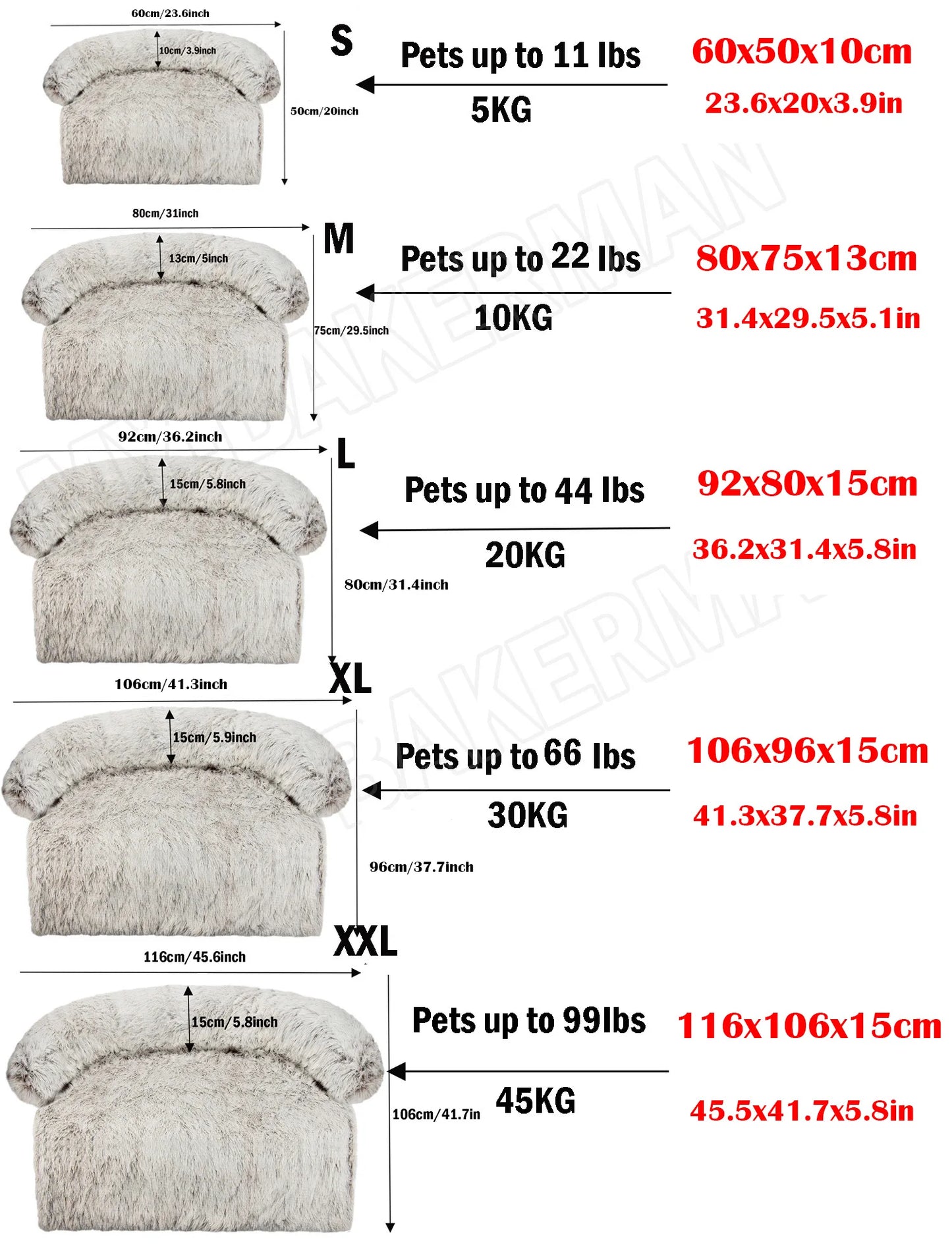 Cozy and Washable Dog Bed Sofa - The Perfect Warm Nest for Large Dogs & Cats!